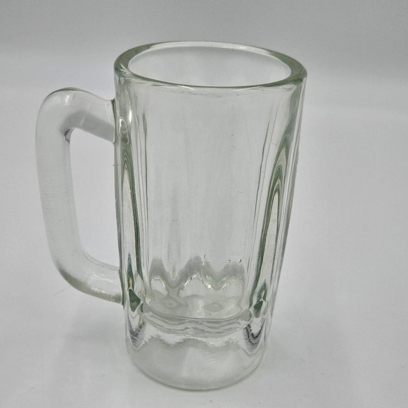 Vintage Glass Clear Heavy Beer Stein Root Beer Mug 5.5"×3" - Picture 1 of 9